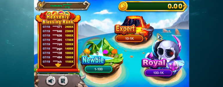 How to play Dragon Master fish shooting game at Rummy Perfect.